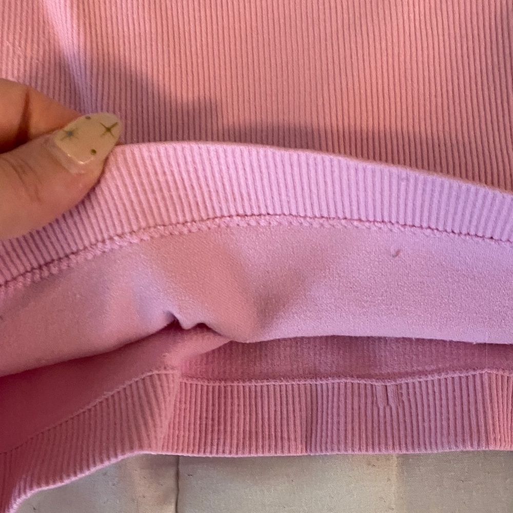 Light Pink Ribbed Tank Top - Picture 4 of 7